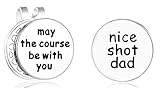 ELOI Golf Ball Markers Nice Shot Dad Golfer Gift with Magnetic Hat Clip Father's Day Christmas Gift for Daddy Golf Lover