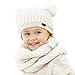 FURTALK Kids Winter Pom Pom Hat -Soft Warm Beanie Knit Hats Scarf Set for Baby Toddler Children Original (Age 1-5 Years)