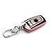 VANZAVANZU BMW Key Fob Cover, Soft TPU Smart Key Fob Case Holder Sleeve Car Key Chain fits BMW 1 3 4 5 6 7 Series BMW X3 X4 M2 M3 M4 M5 M6 (Pink)