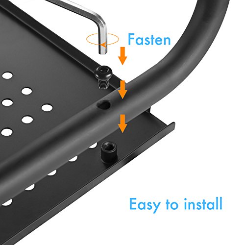 Monitor-Stand-Riser-with-Vented-Metal-for-Computer-Laptop-Desk-iMac-Printer-with-145-Platform-4-inch-Height--Black