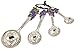 Ganz 4-Piece Measuring Spoons Set with Color, Grapes
