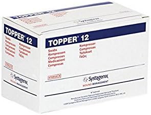 Topper 12 Sterile Swabs, 6 Ply, 70 Pouches, 2 Swabs Per Pouch, 10cm x 10cm by Topper 12