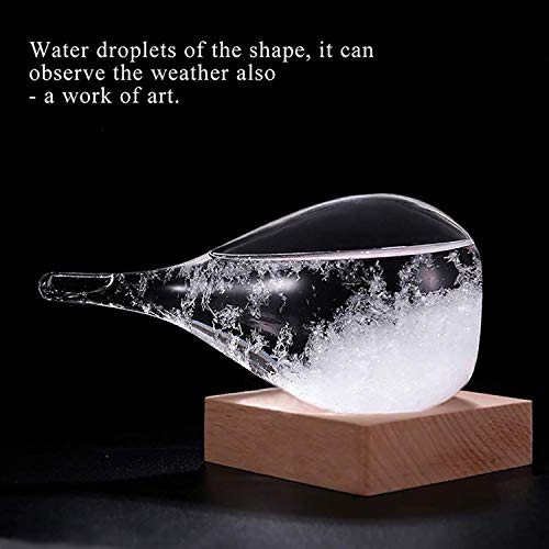 Gyrategirl Storm Glass, 2020 New Weather Stations Weather Predictor, Creative Forecast Nordic Style Decorative Weather Glass Barometer Weather Bottle