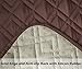 Ameritex Couch Sofa Slipcover 100% Waterproof Nonslip Quilted Furniture Protector Slipcover for Dogs, Children, Pets Sofa Slipcover Machine Washable (Chocolate, 68