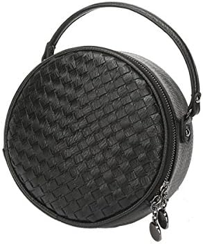 Andear Womens Round Clutch Handbags Circle Tote Purse Bag Shoulder Messenger Bag Detachable Chain Strap