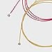 Acoustic Guitar Strings, Kinbom 2 Sets of 6 Medium Guitar Strings, 1 Gold and Silver Pack with 1 Color mixture Pack (Gift: 4 Picks)