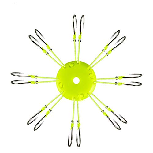 Advanced Fishing Hook Multi-Size Hook for Different Fishing Needs Pirated Hook Bean Cake Hook Eight-Claw Hook Sea Pole Throwing Bait Hook Group 7# - Thumbnail 5