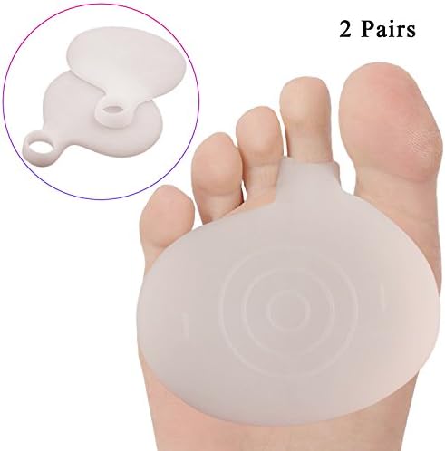 Dreamerd 2 Pairs Metatarsal Pads,Gel Pad Ball of Foot Cushions,Pain Relief Metatarsal Cushions
