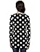 Zeagoo Women's Casual Oversized Baggy Off-Shoulder Shirts Polka Dot Pullover Tops