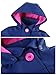 ZSHOW Girl's and Boy's Removeable Hooded Raincoat Waterproof Jacket with Fleece