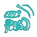 Spellbinders Jane Davenport Eye Candy Etched/Wafer Thin Dies, Teal
