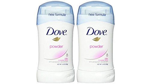 Dove Deodorant 1.6 Ounce Invisible Solid Powder (47ml) (2 Pack)