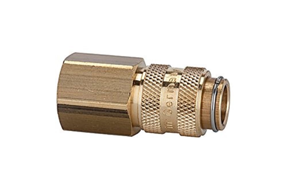 Riegler 107129-243.21 Quick Release Coupling NW 5 Brass Blank G 1/4 Inner Thread Pack of 1