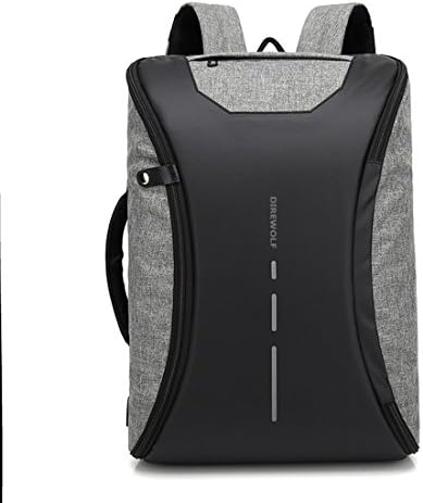 Men Backpack Anti theft multifunctional Oxford Casual Laptop Backpack with USB Charge Waterproof Travel Bag Computer Bag Bagpack (Grey)