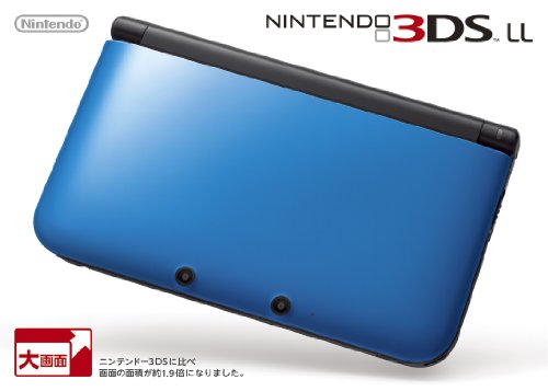 Amazon Com Nintendo 3ds Ll Portable Video Game Console Blue Black Japanese Version Only Plays Japanese Version 3ds Games Video Games
