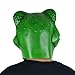 LarpGears Novelty Halloween Costume Frog Latex Mask Animal Mask Adult Size Green