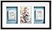 Pearhead Babyprints Newborn Baby Handprint and Footprint Deluxe Wall Photo Frame and Impression Kit, Espresso