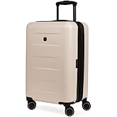 SwissGear 8020 Eclipse Hardside Expandable Luggage with Spinner Wheels, Cream, Carry-On 18-Inch