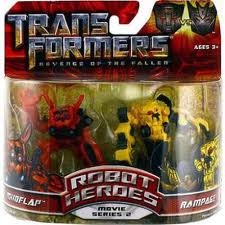 Transformers 2: Revenge of the Fallen Movie Robot Heroes 2-Pack Rampage Vs. Mudflap