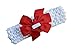 Baby Girl Felt Santa Hat Crochet Baby Headband