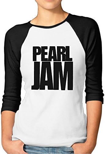 Pearl Jam Eddie Vedder Mike McCready Women 3/4 Sleeve T-shirts T Shirt