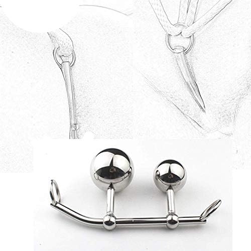MZjJPN Enjoy Female anale Vagena Double Ball Plu-g in Steel Belts Rope Hook to-y for Women Locking Belt,Color