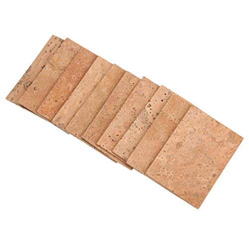 LDCRE 10pcs Soprano Tenor Sax Saxophone Clarinet Joint Natural Neck Cork Sheet Natural Kit