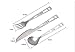 Keith Titanium Utility Cutlery Set Extra Strong Ultra Lightweight Professional (Ti), Healthy & Eco-Friendly 3 Piece Knife Fork Spoon Set for Home Use / Travel / Camping Cutlery Setthumb 2