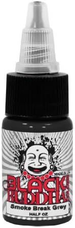 Black Buddha Colors Professional Tattoo Ink Smoke Break Grey 1/2 oz