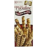 Pirouline Rolled Wafers, Chocolate Hazelnut, 3.25-Ounce Boxes (Pack of 12)