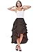 Women's Steampunk Retro Gothic Vintage Skirt Victorian Steampunk Casual S Brown