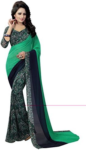 TDC Georgette with Blouse Piece Saree