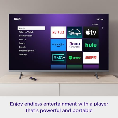 Roku Streaming Stick 4K + Roku Indoor Camera 2024 - Home Security - 1-Pack