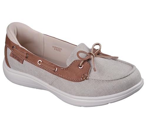 Skechers Women's Slip on Loafer, Taupe, 8
