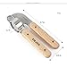 DILISS High-End Garlic Press Wood handle 304 Stainless Steel Professional Heavy Soft-Handled Garlic Press Crusher Mincer Crush Garlic Cloves Ginger