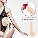 Realistic Dildo, Bendable 7 Inch G-Spot Premium TPE Silicone Penis Dong with Suction Cup for Women, Sex Toy for Female Masturbation