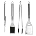 BBQ Tools Set, totobay 4-Piece Grill Tools Set Multufuctional Heavy Duty Stainless Steel Barbecue Grilling Utensils