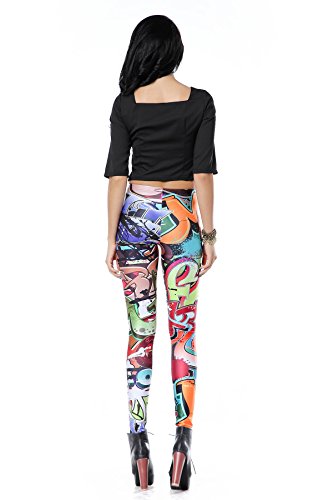 BAIXITE-Womens-3D-Digital-Printed-Stretchy-Leggings-Full-Length-Soft-Yoga-Capris-Slim-Pencil-Workout-Pants-Various-Prints