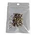 Round Flat Head Chicago Screws Buttons for Leather Crafting, 1/4 Inches (6mm) Repair Screw Post Fastener, Metal Nail Rivet Studs, Gold, 30 Sets, Diameter 5/16 Inches (8mm)