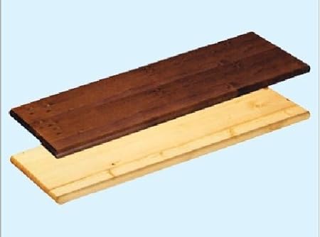Mensola In Legno Massello Colore Noce Cm 76 X 24 X 24