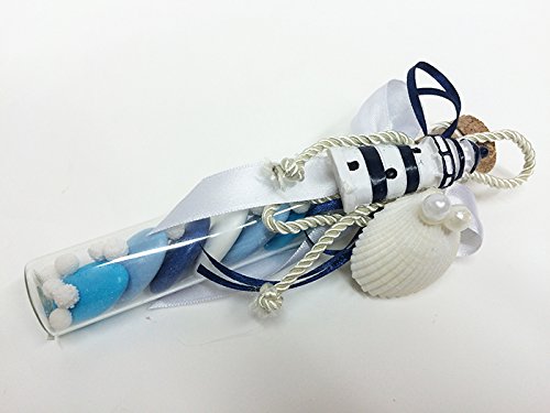 title=Bomboniera Ampolla Vetro Mare Con Faro O Ancora (ZELDA1905)