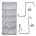 Heavy Duty Over the Door Shoe Organizer with 8 Extra-Thick Hooks and 20 Spacious Pockets | Rip-Resistant Hanging Rack | Versatile Storage Holder for Shoes, Pantry, Bathroom & More