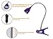 Newhouse Lighting LED Clip on Light/Clamp Lamp/Reading Book Light for Desk, Bed, Office, and Dorm Room, Purple