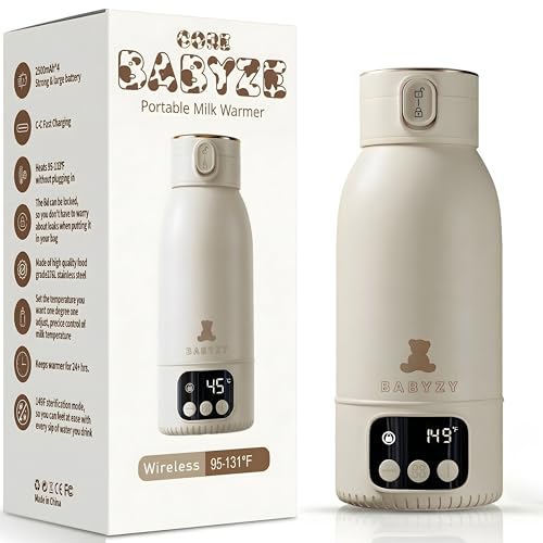 Photo 1 of Portable Bottle Warmer 17oz – Baby Bottle Warmer for Breast Milk & Formula, Fast Heating with Smart Temperature Control, Long Battery Life, Cordless for Travel, Car & Outdoor Baby Feeding