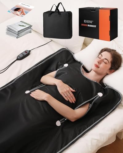 Photo 1 of Infrared Sauna Blanket-Sauna Blanket for Home Use, Portable Design for Relaxation and Detoxification Highest 176?, 20-60 Minutes Timer, 6 ft x 2.65 ft?Deep Black?