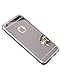 iPhone 7 case, Luxury Back Mirror Clear Slim TPU Bumper Shock-Absorption Anti-Scratch Protective Case Cover Bright Reflection Cute and Elegant for Apple iPhone 7 (2016)- Silver