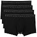 DAVID ARCHY Men's Soft Underwear Micro Modal Dual Pouch Trunks Ball Pouch Bulge Enhancing Boxer Briefs for Men 3 or 4 Pack