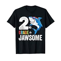 Second Grade Boys Girls JawSome Shark First Day of School T-Shirt