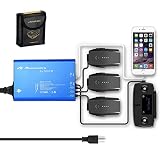Powerextra Mavic Pro & Platinum & Alpine White 176W 5 in 1 Rapid Intelligent Multi Battery Charger Hub (Charge 3 Batteries & 2 USB Ports) + Mavic Pro Battery Safe Bag (Not Fit for Mavic 2)