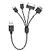 4 in 1 8 PIN 30 PIN 2.0 Micro USB Charging Cable for iPhone 5 5s 4 4s Ipad 4 Mini 4s Samsung Galaxy S4 HTC Sony Smart Phone